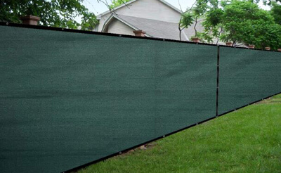 shade cloth fence